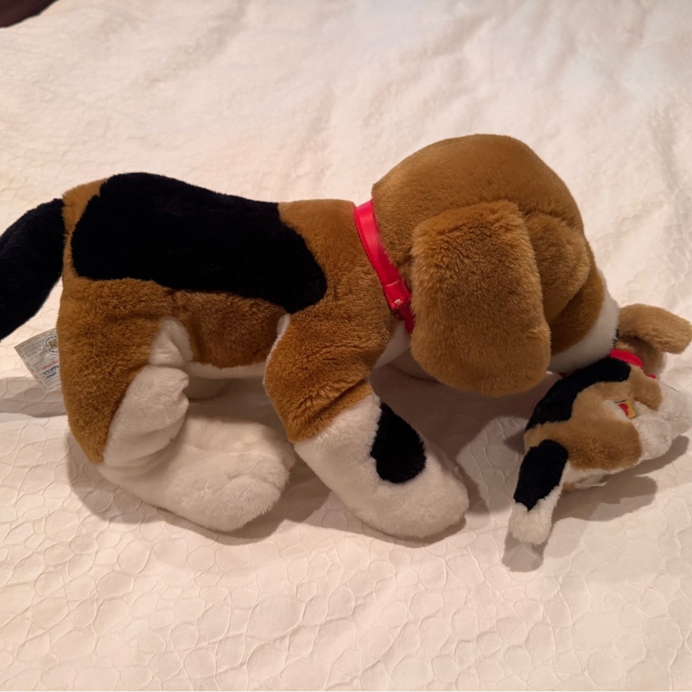 Build A Bear Workshop dog and baby with magnetic attachment